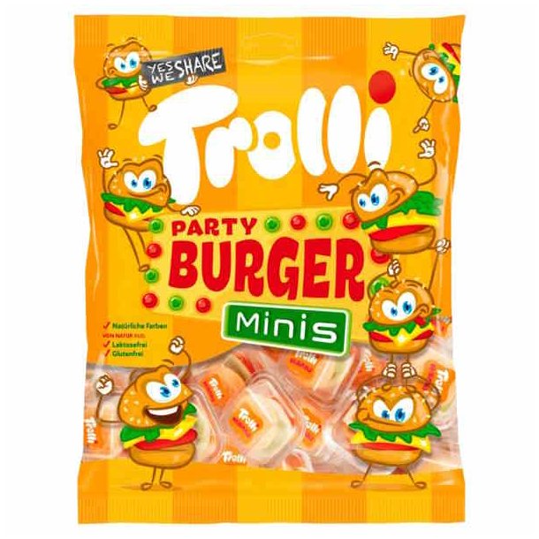 Trolli Party Burger Minis 170 G Tilbud Spotdiscount