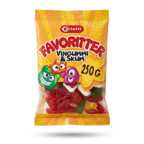Carletti Favoritter Fruchtgummi & Schaum - 250 g