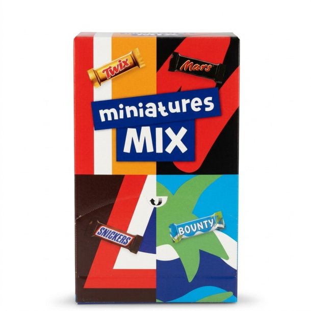 Miniatures Mix Twix, Mars, Snickers und Bounty - 3 kg
