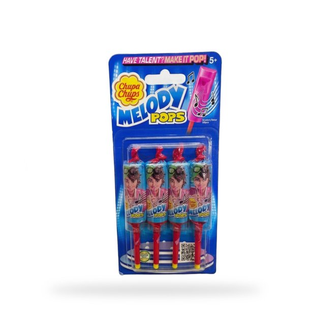 Chupa Chups Melody Pops Strawberry - 60 g