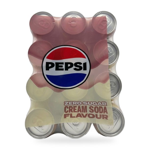 Pepsi Zero Sugar Cream Soda - 12 x 0,33 L