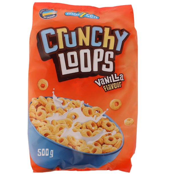 7 Morgen Crunchy Loops Vanilla 500g