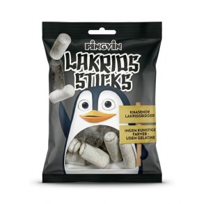 Pingvin Lakrids Sticks - 180 g