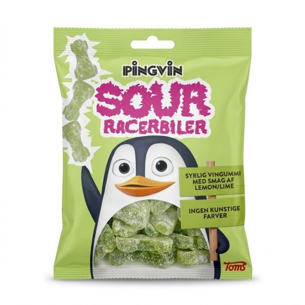 Pingvin Sour Racerbiler - 180 g