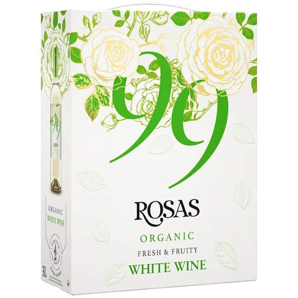 99 Rosas Organic White Wine 3 L
