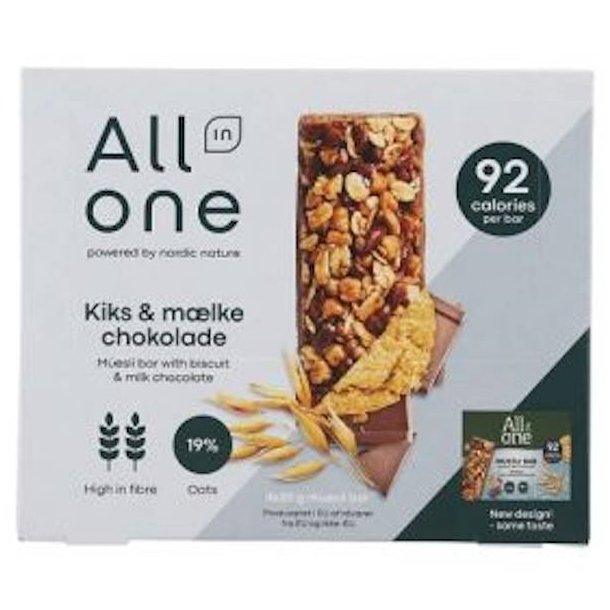 All in One Kiks &amp; Mlke Chokolade 100 g