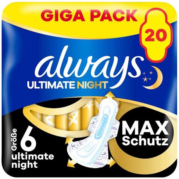 Always Ultimate Night Wings Giga Pack 20 stk.