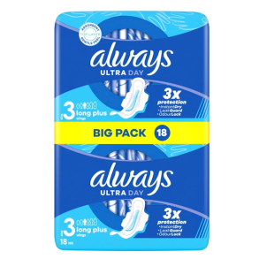 Always Ultra Day Long Plus Wings 3 18 stk.