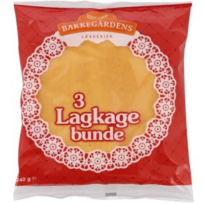 Bakkegrdens 3 Lagkagebunde 240g
