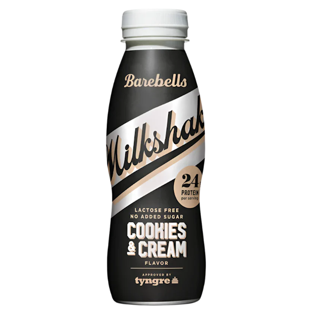 Barebells Milkshake Cookies &amp; Cream Laktosefri 0,33l