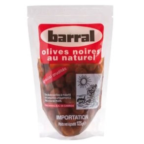 Barral Sorte Oliven med Sten 125g