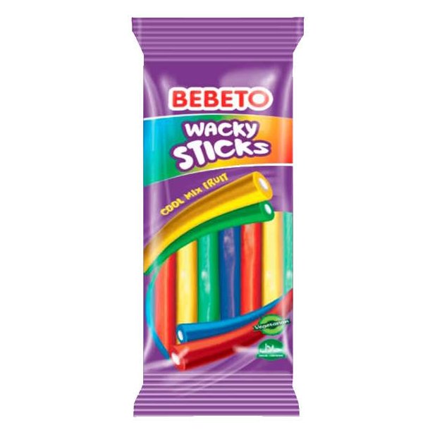 Bebeto Wacky Sticks Cool Mix Fruit 180g