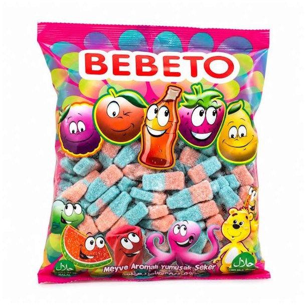Bebeto Bl� &amp; Pink Colaflasker 1kg
