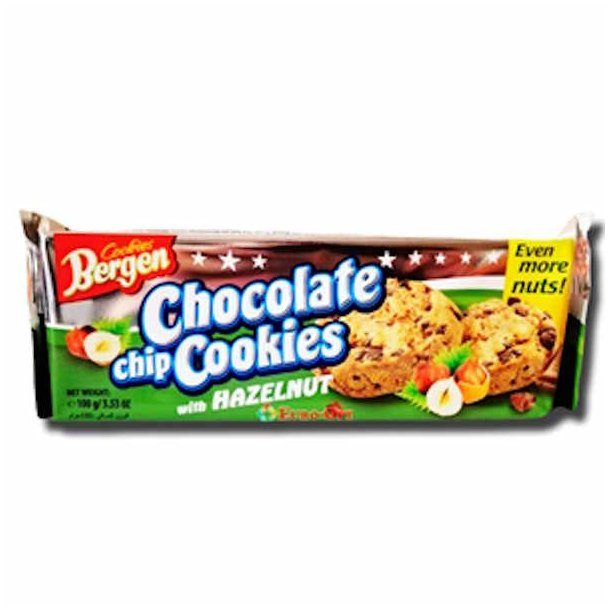 Bergen Chocolate Chip Cookies With Hazelnut 100 g