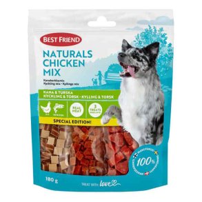 Best Friend Naturals Chicken Mix Kylling & Torsk 180g