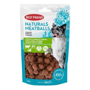 Best Friend Naturals Meatballs Okse, And & Torsk 70g