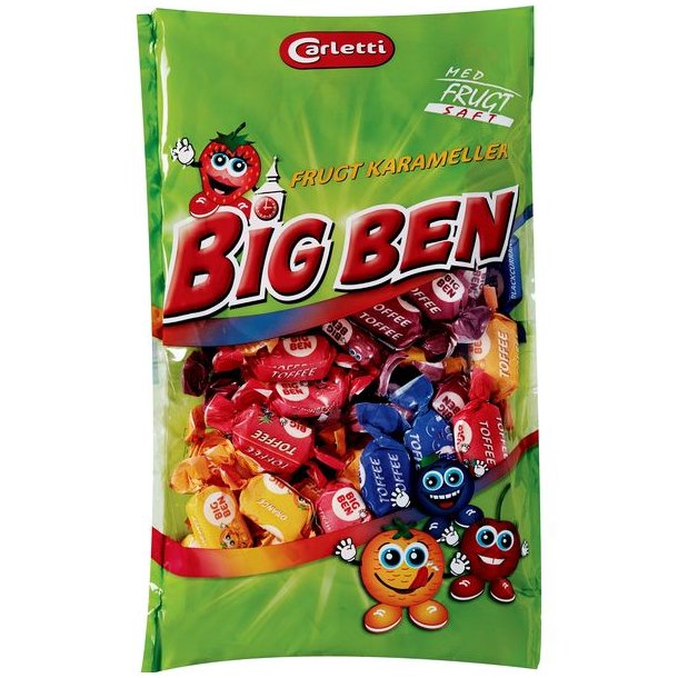 Carletti Big Ben Frugtkarameller 350g