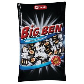 Carletti Big Ben Lakrids Karameller 350g