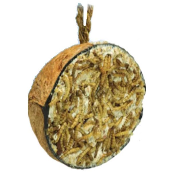 Care Bird Halv Kokosn�d med Fedt, Fr� og Melorme 200g