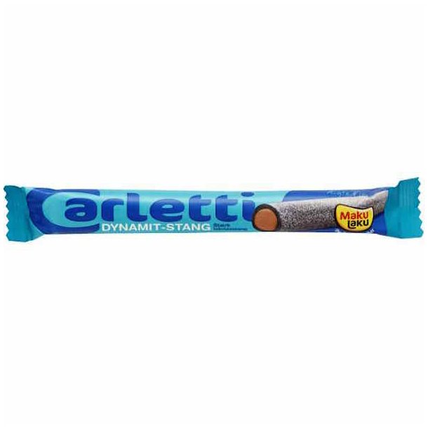 Carletti Dynamit Stang Strk Lakridsstang 20x50 g - En hel kasse