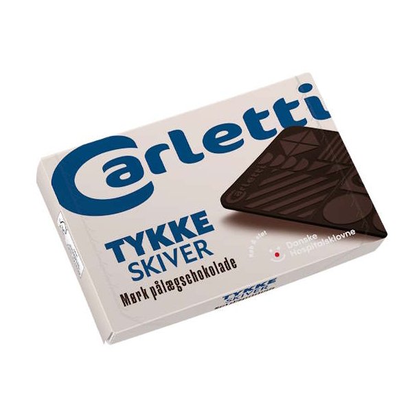 Carletti Tykke Skiver Mrk Plgschokolade 105 g