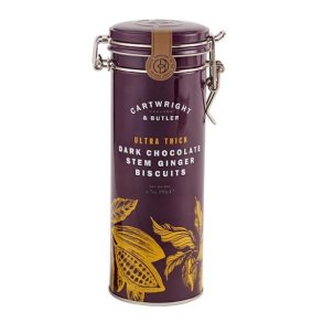 Cartwright & Butler Ultra Thick Dark Chocolate Stem Ginger Biscuits 190g