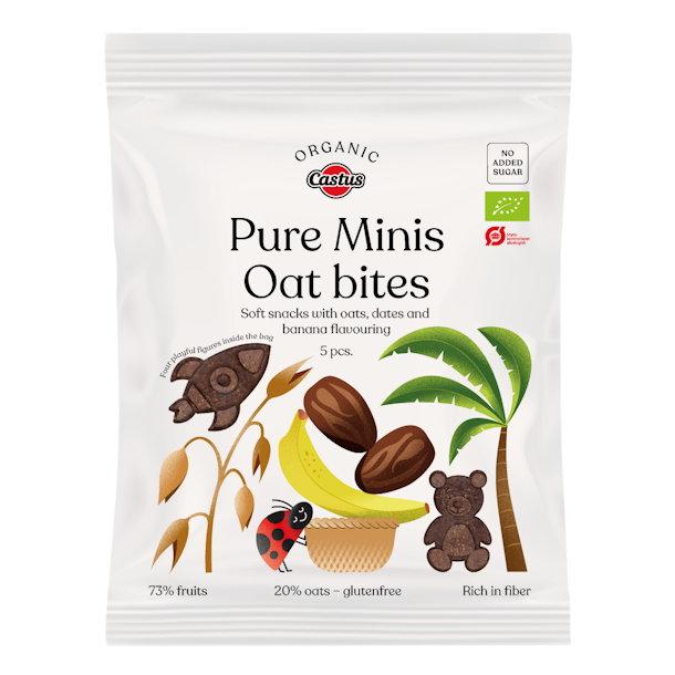 Castus Pure Minis Oat Bites Dadler og Banan �kologisk 5 stk.
