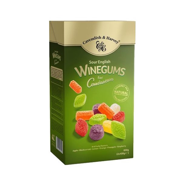 Cavendish &amp; Harvey Sour English Winegums 800 g