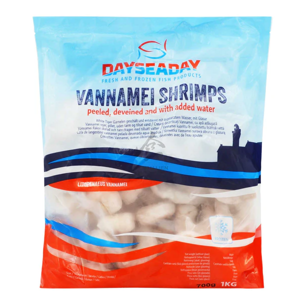 Dayseaday Vannamei Rejer Pillet og Renset 1kg