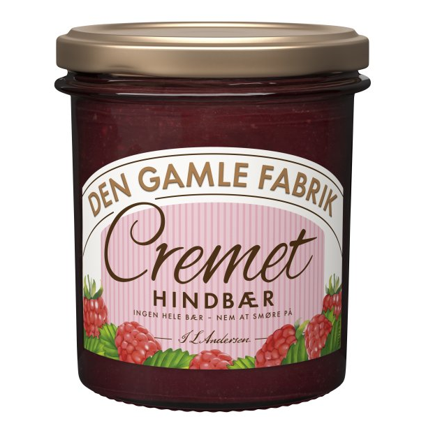 Den Gamle Fabrik Cremet Hindbr Marmelade 350g