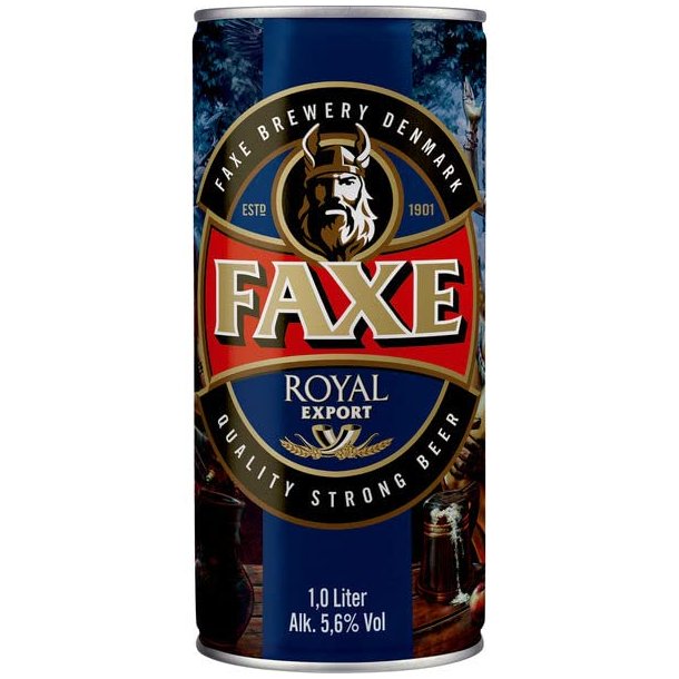 Faxe Royal Export 1 L + Pant som tillgges ved kassen