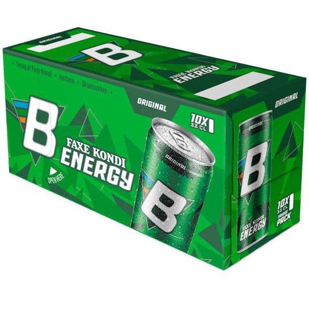 Faxe Kondi Energy Original Sleek 10x0,33l