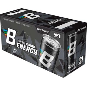 Faxe Kondi Sort Energy Sleek 10x0,33l