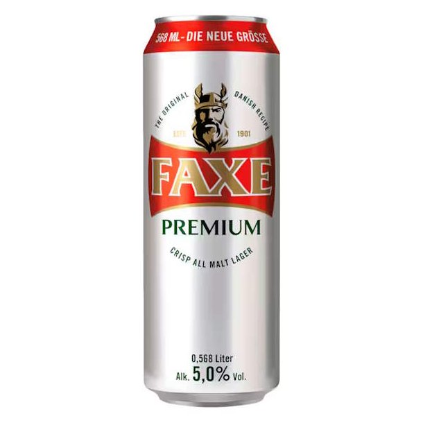 Faxe Premium 0,568l + Tysk Pant