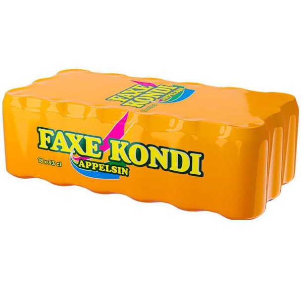 Faxe Kondi Appelsin 18x0,33l + Pant