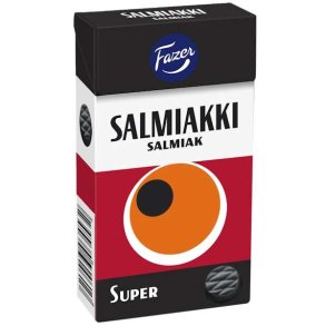 Fazer Salmiakki Salmiak Super Pastiller 38g