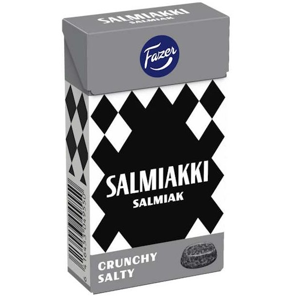 Fazer Salmiakki Salmiak Crunchy Salty Pastiller 38g