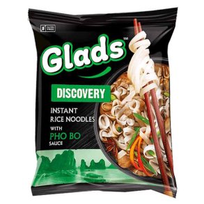 Glads Discovery Instant Rice Noodles  With Pho Bo Sauce 18x65g