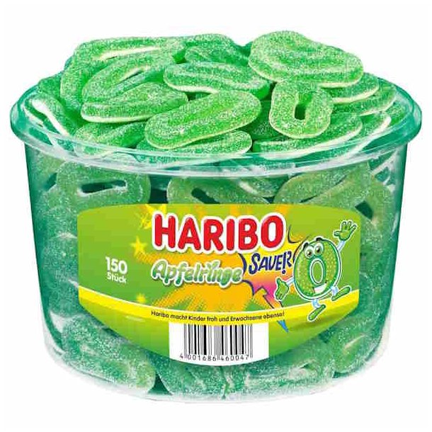 Haribo Saure Apfelringe 150 stk. 1,2 kg