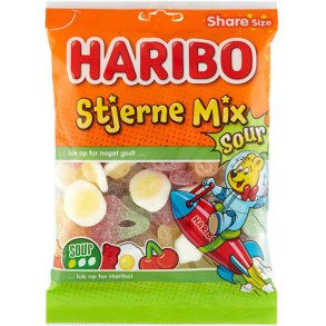 Haribo Stjerne Mix Sour 375g