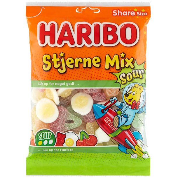 Haribo Stjerne Mix Sour 375g