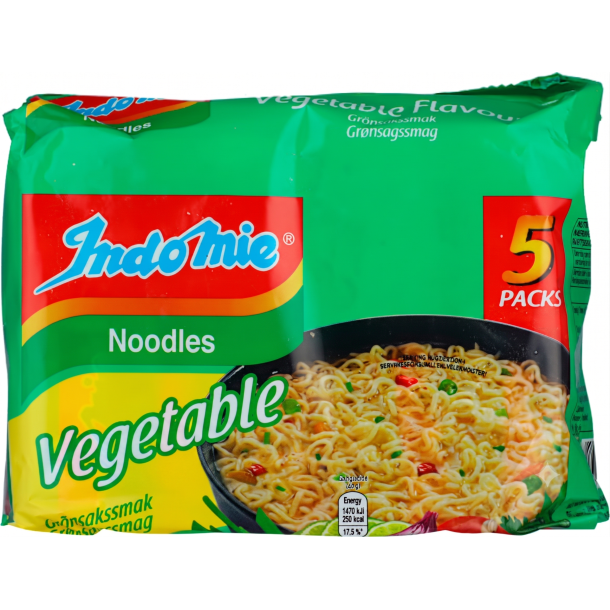 Indomie Noodles Vegetable 5x75g.