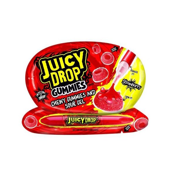 Juice Drop Gummies Sour Gel Jordbr 57 g