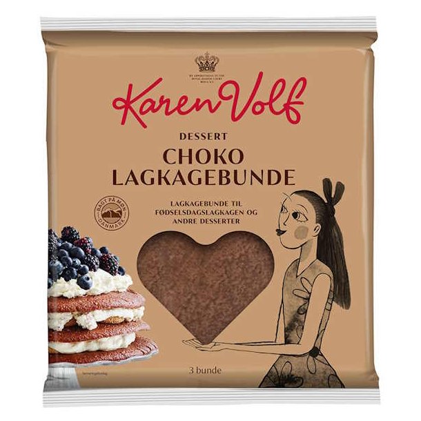 Karen Volf Choko Lagkagebunde 250 g