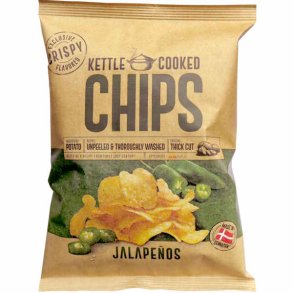 Kettle Cooked Chips Jalapenos 150g