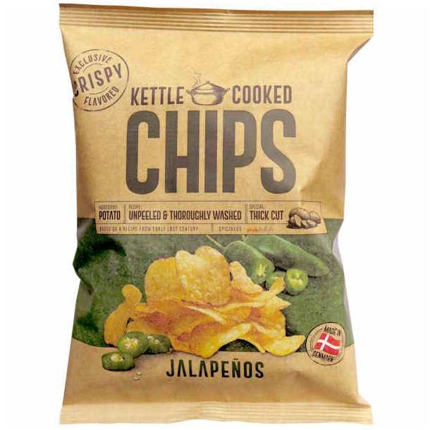 Kettle Cooked Chips Jalapenos 150g