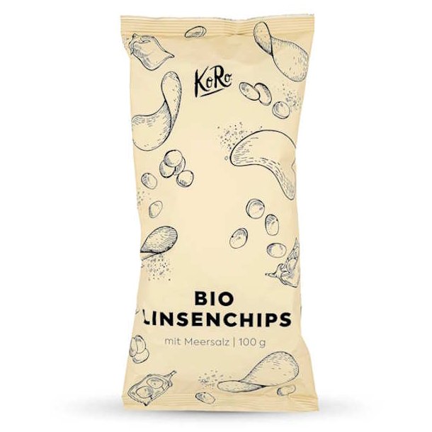 Koro �kologiske Linsechips 100g