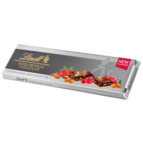 Lindt Swiss Dark Chocolate Cranberry, Raspberry, Almond 300g