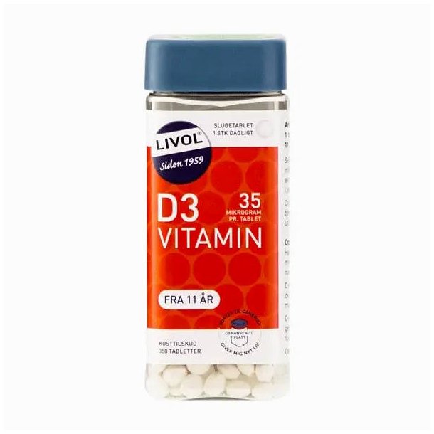Livol D3 Vitamin 35ug 350 stk.