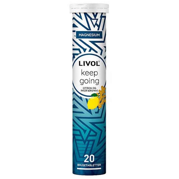 Livol Keep Going Magnesium Citron &amp; Ingefrsmag 20 Brusetabletter